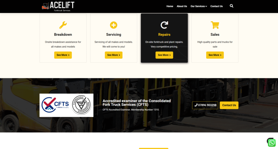 Acelift Homepage