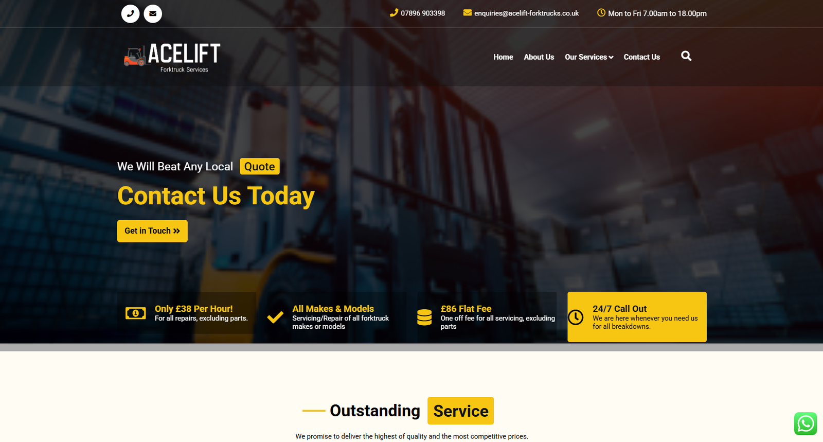 Acelift Forktruck Services